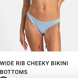 RVCA WIDE RIB CHEEKY BIKINI BOTTOMS